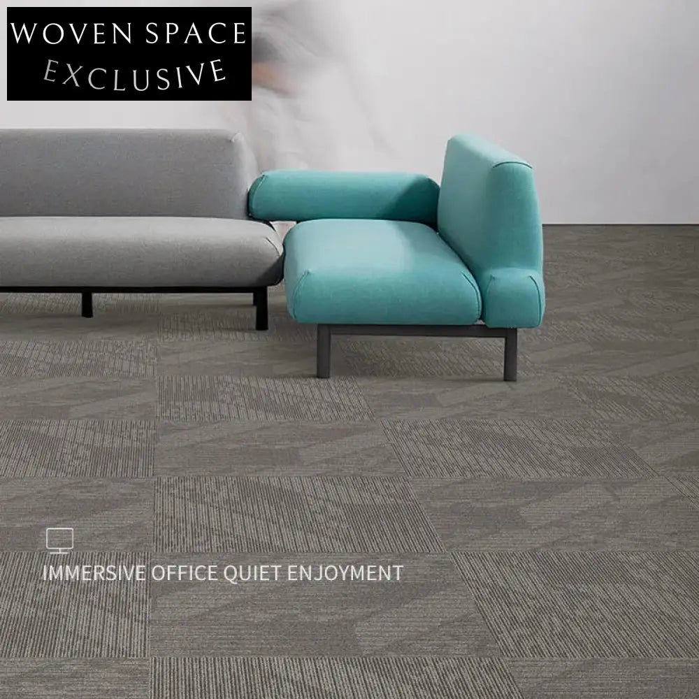 Durable Modern Geometric Nylon Square Flame Retardant Commercial Carpet Tiles