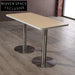 Durable Rectangle Plywood Dining Restaurant Coffee Wood Table