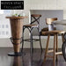 Durable Wooden Cross-Back Bar Stool for Kitchen Island and Bistro Dining
