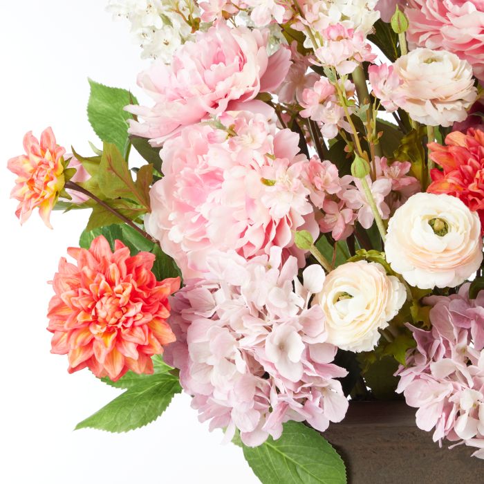 Faux Peony Foxtail Garden Arrangement