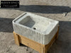 Eadgar Carrara Marble Sink with Ribbed Sides