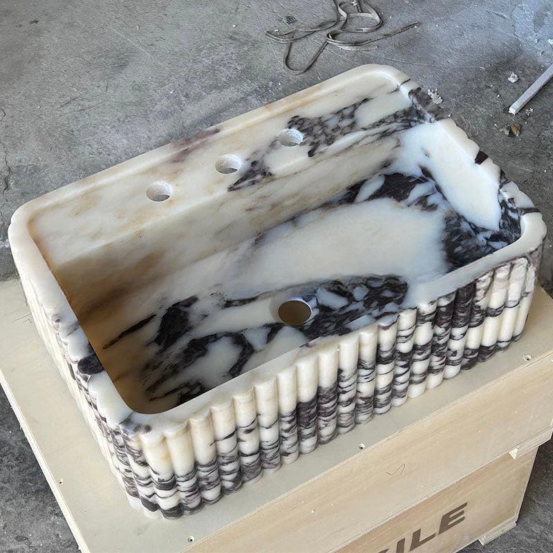 Martella Mooli Home Natural Marble Wall-Mounted Basin