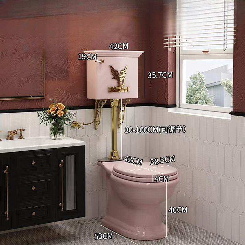 Isotta Retro Floor-Standing Split Toilet, Wabi-Sabi Style Silent Design