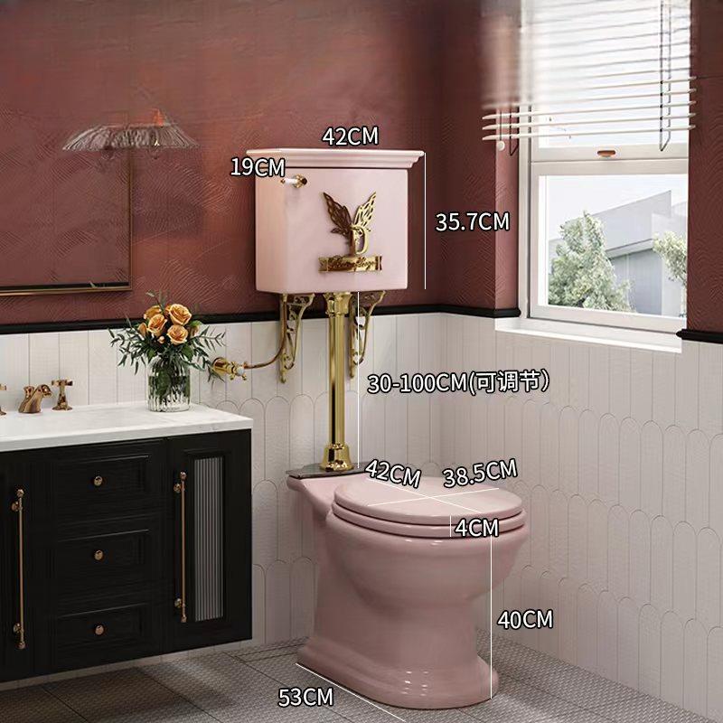 Isotta Retro Floor-Standing Split Toilet, Wabi-Sabi Style Silent Design