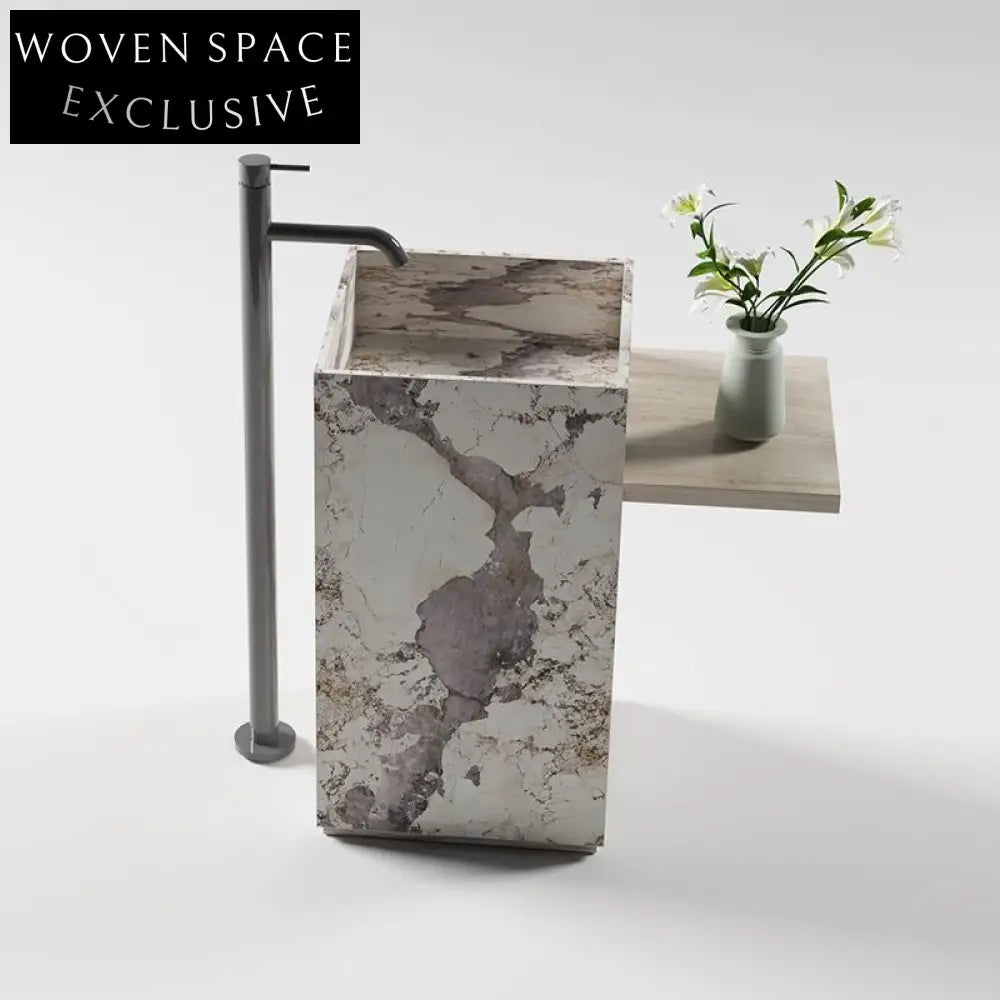 Eden Wabi-Sabi Stone Column Basin