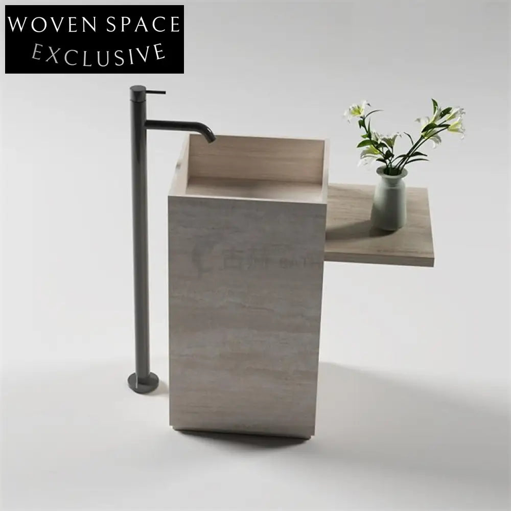 Eden Wabi-Sabi Stone Column Basin