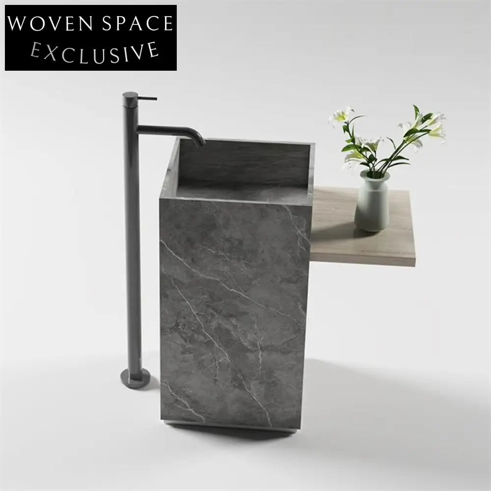 Eden Wabi-Sabi Stone Column Basin