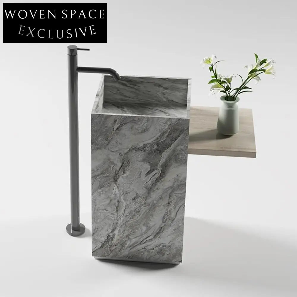 Eden Wabi-Sabi Stone Column Basin