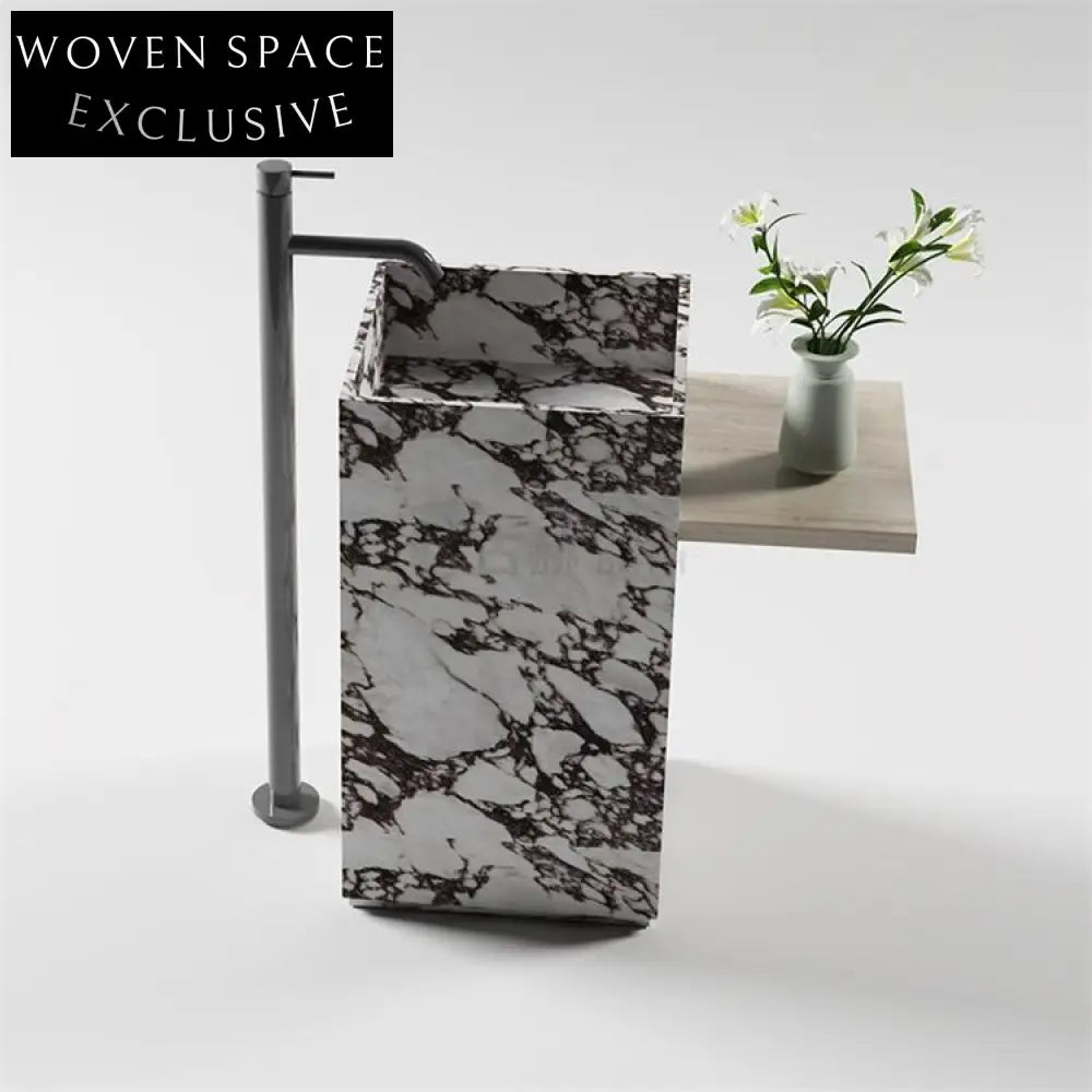 Eden Wabi-Sabi Stone Column Basin