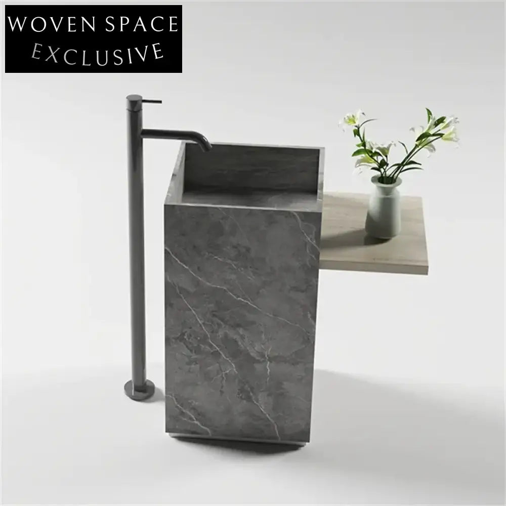 Eden Wabi-Sabi Stone Column Basin