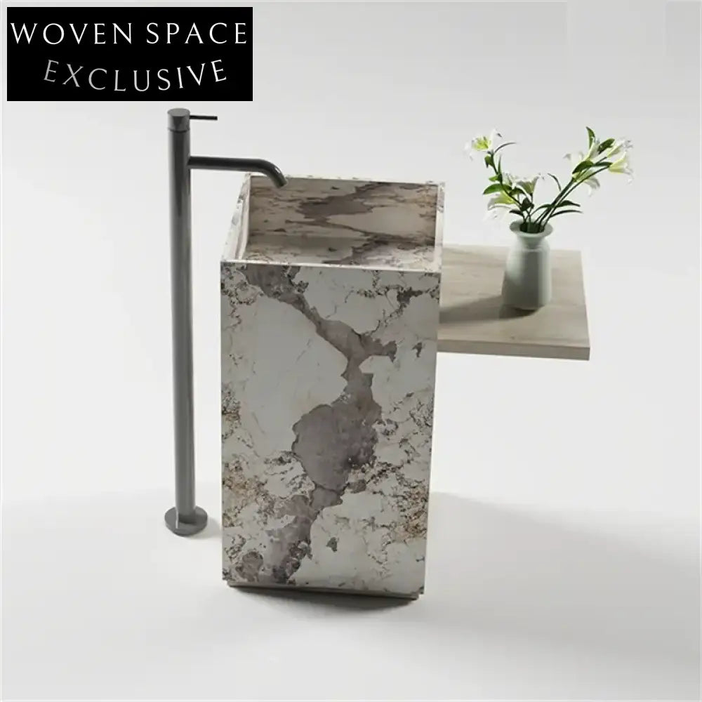 Eden Wabi-Sabi Stone Column Basin