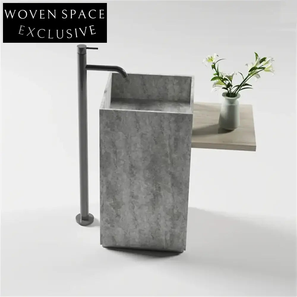 Eden Wabi-Sabi Stone Column Basin