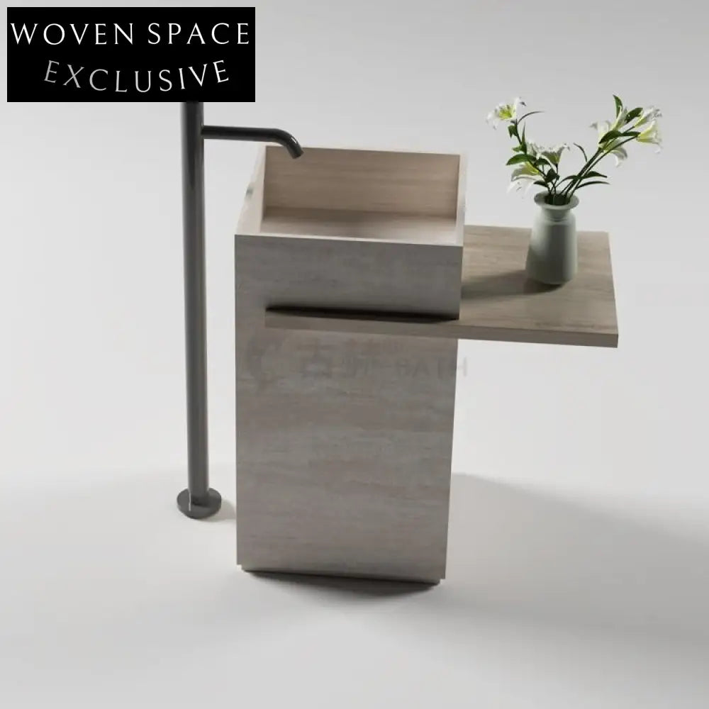 Eden Wabi-Sabi Stone Column Basin