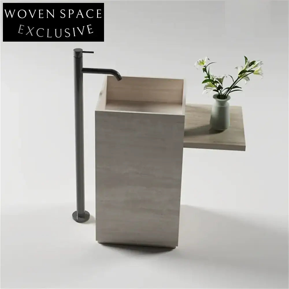 Eden Wabi-Sabi Stone Column Basin