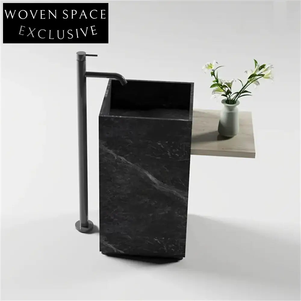 Eden Wabi-Sabi Stone Column Basin