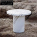 Elegant 2-Piece White Marble Side Coffee Table Set for Modern Homes