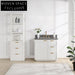 Elegant 36-inch White Modern Bathroom Vanity Cabinet with Soft-Close Drawers