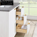 Elegant 36-inch White Modern Bathroom Vanity Cabinet with Soft-Close Drawers