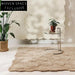 Elegant 3D Embossed Monsoon Polyester Area Rug for Modern Living Room Carpet