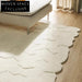 Elegant 3D Embossed Monsoon Polyester Area Rug for Modern Living Room Carpet