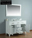 Elegant 48-inch White Classic Bathroom Vanity with Double Sink Cabinet