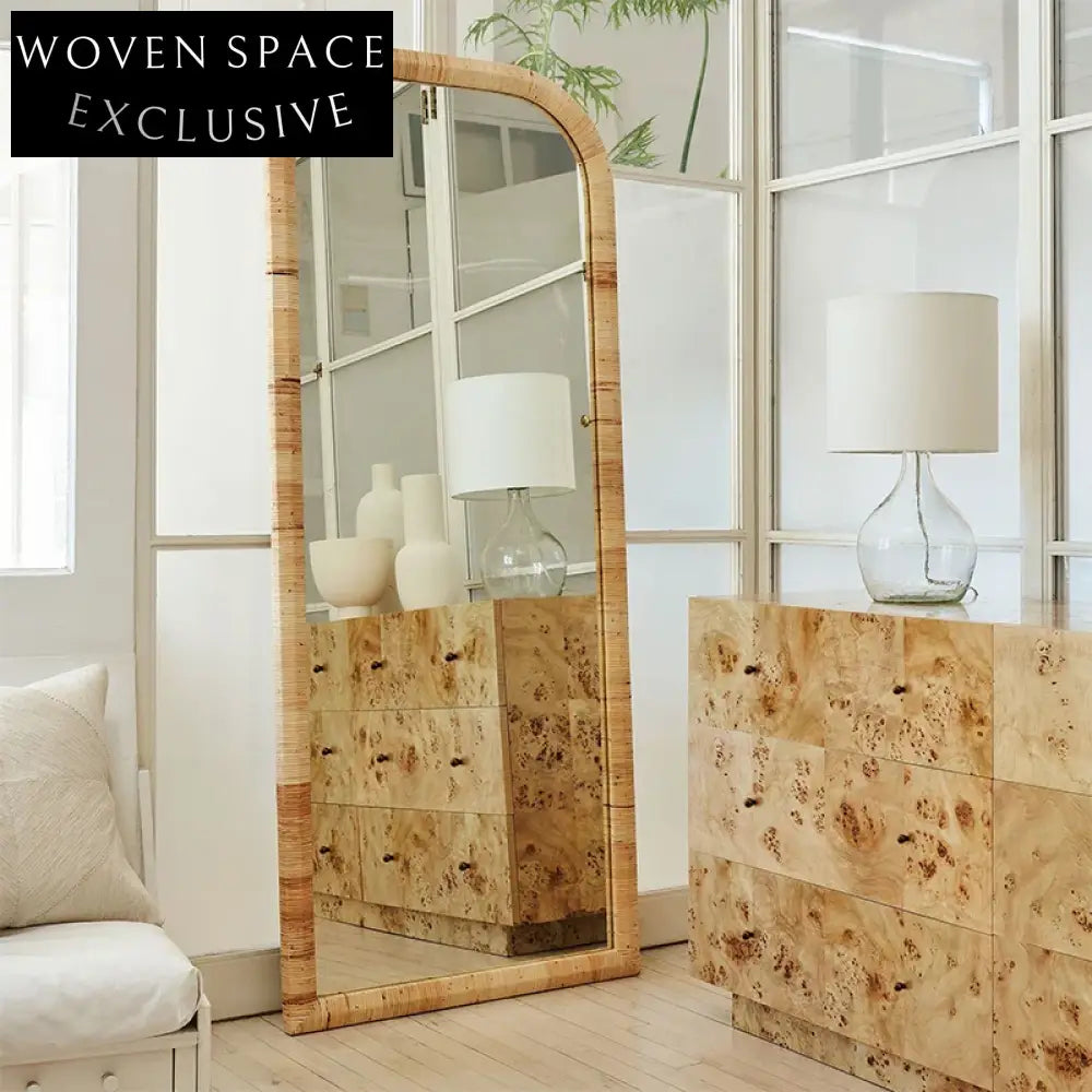 Elegant 6-Drawer Solid Wood Minimalist Console Cabinet for Hallway Storage