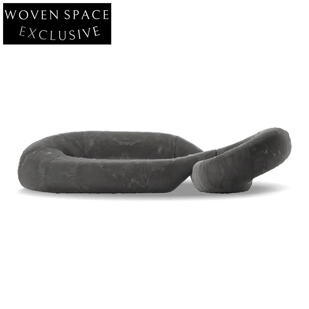 Elegant 8-Shape Curved Velvet Fabric Sectional Sofa for Modern Living Rooms