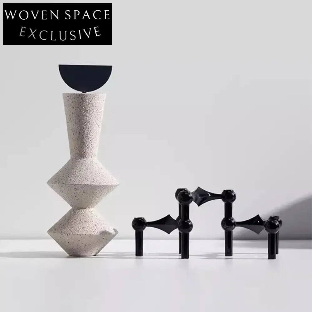 Elegant Abstract Resin Irregular Sculpture Art Home Office Decor Set