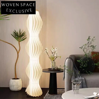 Elegant Acrylic Iron Modern Standing Tall Living Room Floor Lamp