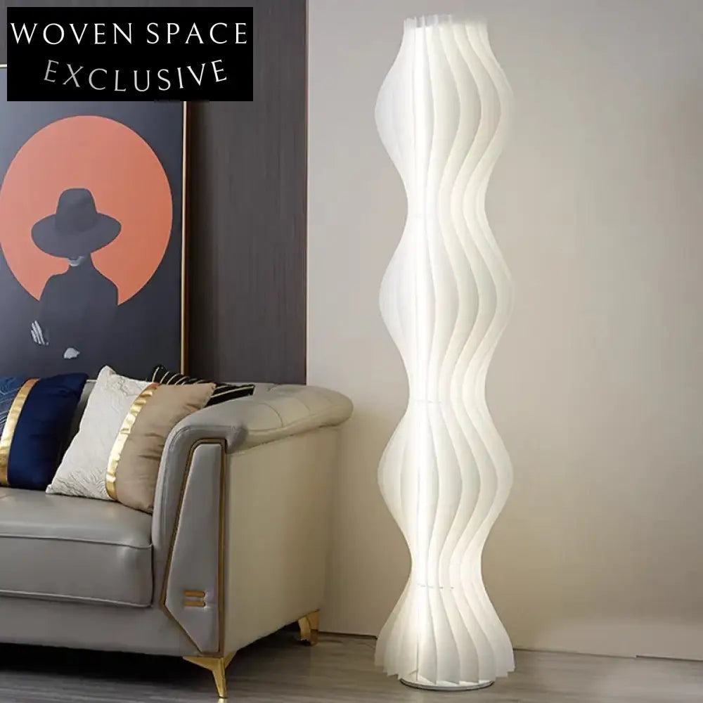 Elegant Acrylic Iron Modern Standing Tall Living Room Floor Lamp