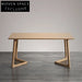 Elegant American Modern Oak Solid Wood Dining Table for Restaurants and Homes