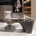 Elegant American Style Marble Top Dressing Table with Drawers for Bedroom