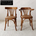 Elegant Antique Style Bentwood Dining Chair with Comfortable PU Leather Seat