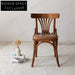 Elegant Antique Style Bentwood Dining Chair with Comfortable PU Leather Seat
