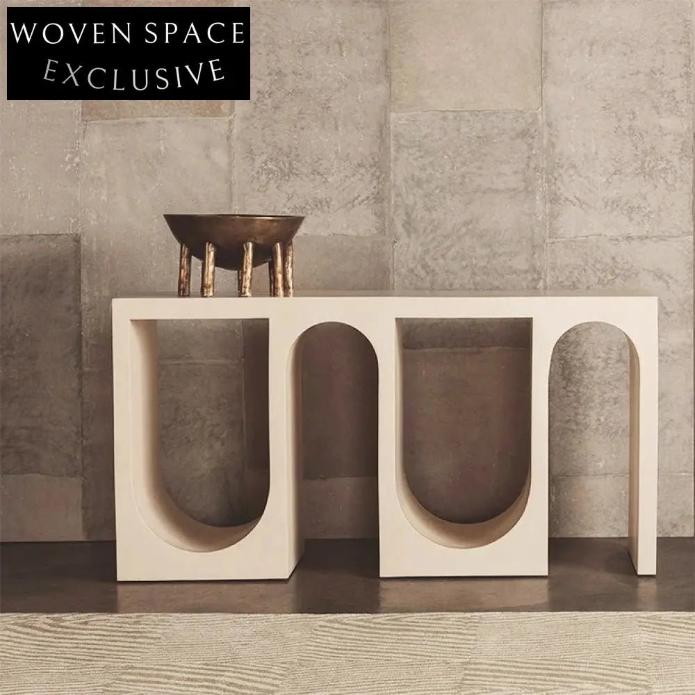 Elegant Arch Console Table, Unique Modern Entryway Accent Furniture