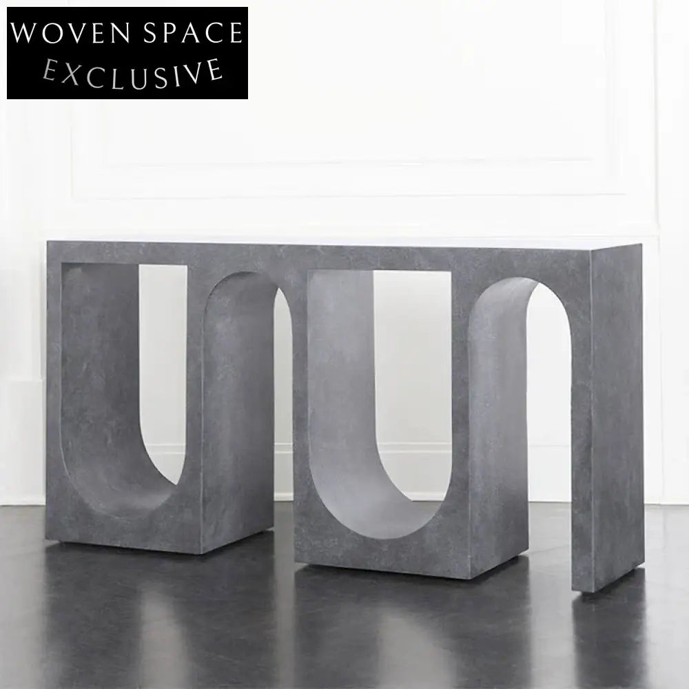 Elegant Arch Console Table, Unique Modern Entryway Accent Furniture