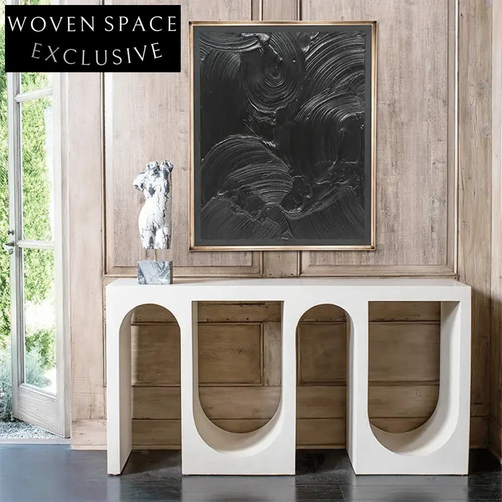 Elegant Arch Console Table, Unique Modern Entryway Accent Furniture