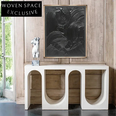Elegant Arch Console Table, Unique Modern Entryway Accent Furniture