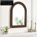 Elegant Arch Full-Length Floor Decor Mirror with Solid Wood Frame