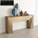 Elegant Arch Plywood Entry Console Table, Modern Living Room Decor