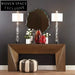 Elegant Arch Plywood Entry Console Table, Modern Living Room Decor