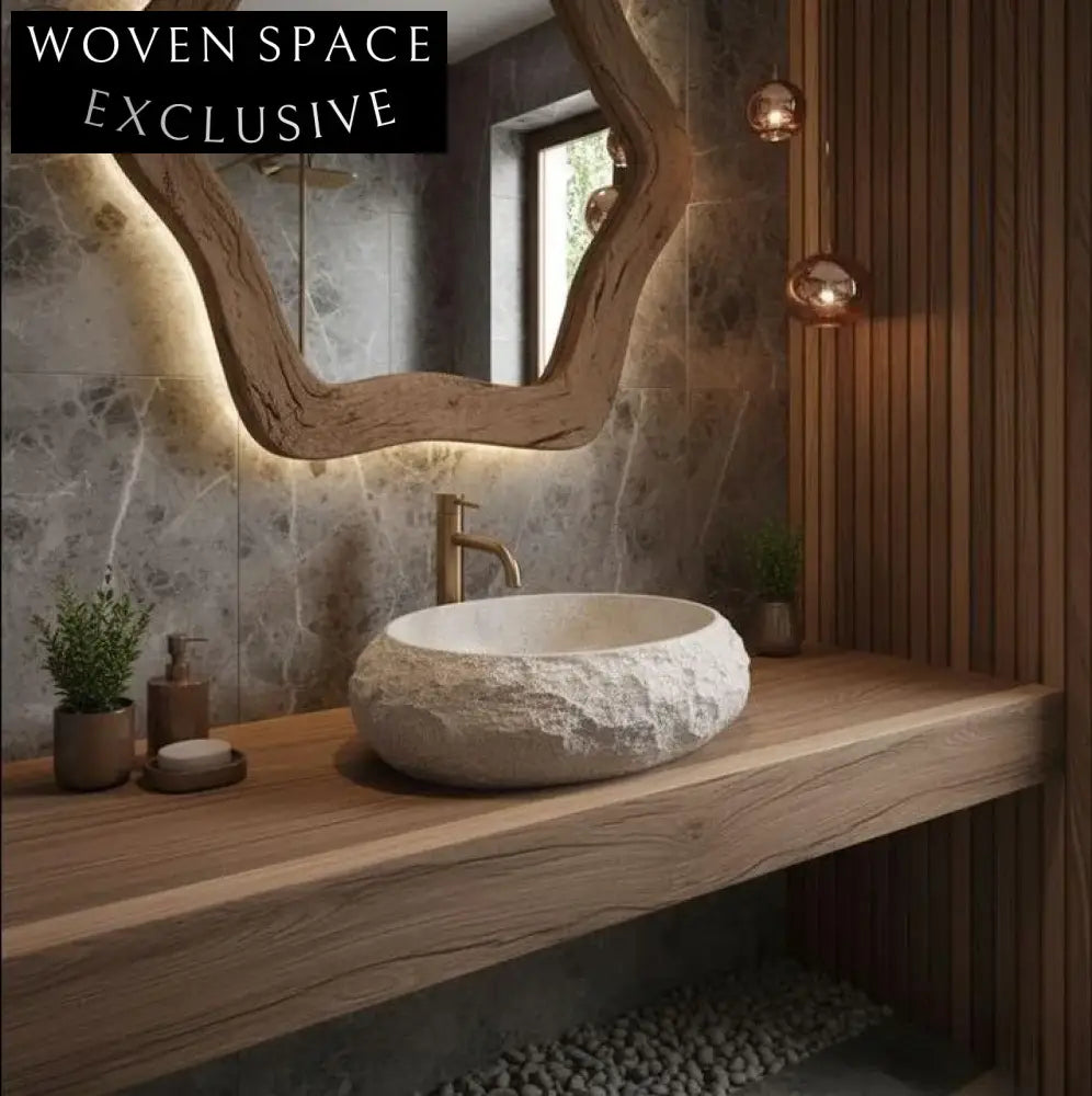 Elegant Artificial Stone Bathroom Countertop Vessel Sink Modern Design