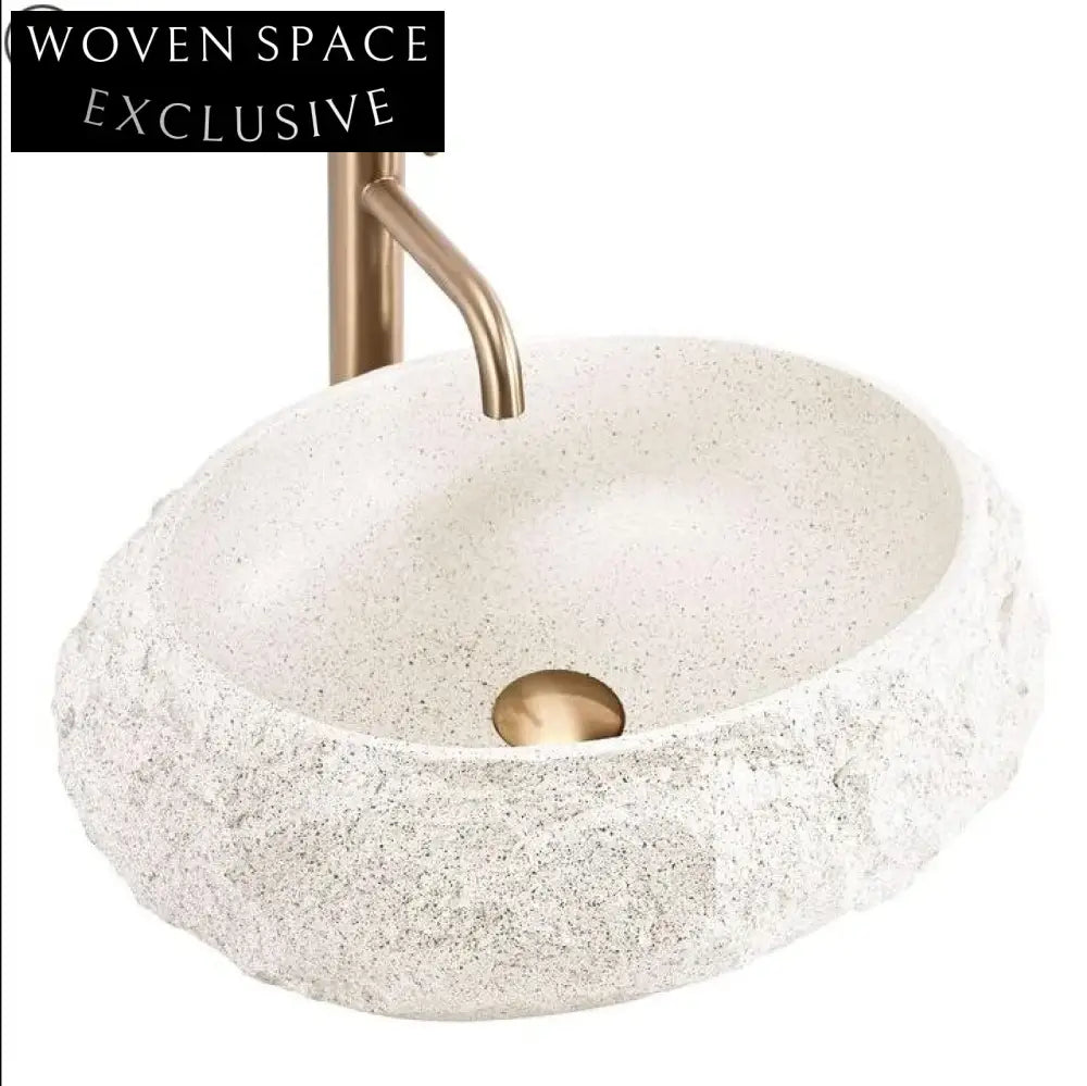 Elegant Artificial Stone Bathroom Countertop Vessel Sink Modern Design