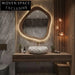 Elegant Artificial Stone Bathroom Countertop Vessel Sink Modern Design