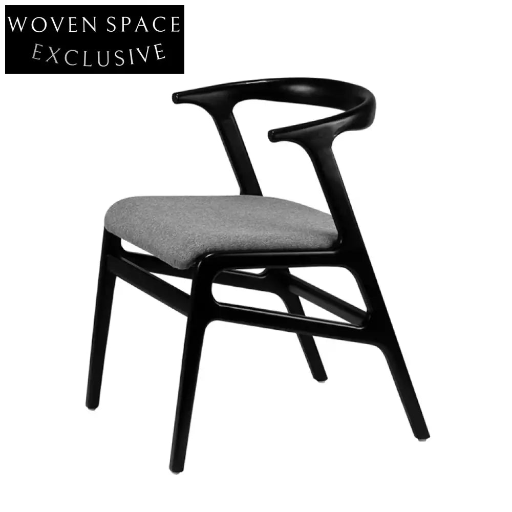 Elegant Ash Wood Fabric Dining Arm Chair for Modern Homes & Hotels