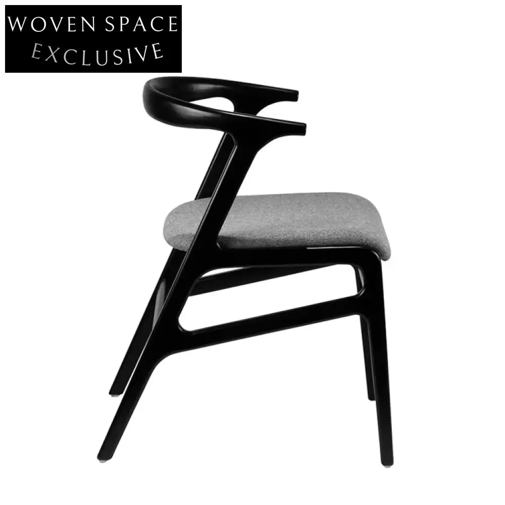Elegant Ash Wood Fabric Dining Arm Chair for Modern Homes & Hotels
