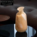 Elegant Beige Glass Flower Vase for Modern Home Dining Tabletop Decor