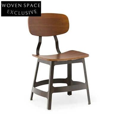 Elegant Bentwood Dining Chair with Steel Legs for Modern Kitchens and Cafes