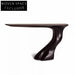 Elegant Black Fiberglass 7-Shape Designer Console Table for Hallway Entry