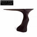 Elegant Black Fiberglass 7-Shape Designer Console Table for Hallway Entry